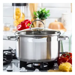 Garnek ze stali nierdzewnej z pokrywką SSW COMFORT 6,1 l