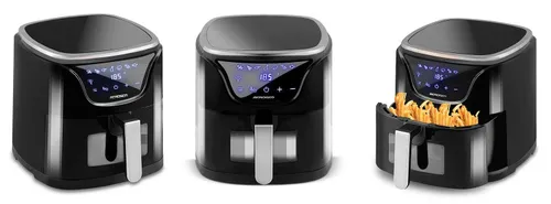 Frytkownica beztłuszczowa Air Fryer BERDSEN BD-652 5l Czarno-srebrny