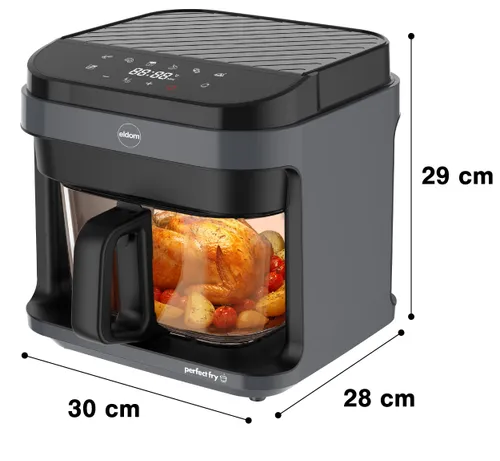 Air Fryer Frytkownica beztłuszczowa ELDOM FR500 5.5l z okienkiem do obserwacji postępów