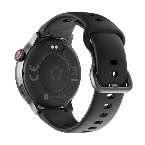Smartwatch STELIO Activ Funkcje AI 46mm GPS Czarny
