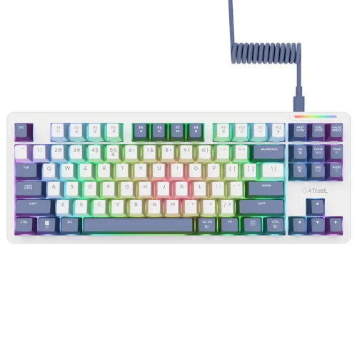 Klawiatura mechaniczna Trust GXT 872 Xyra TKL Biały