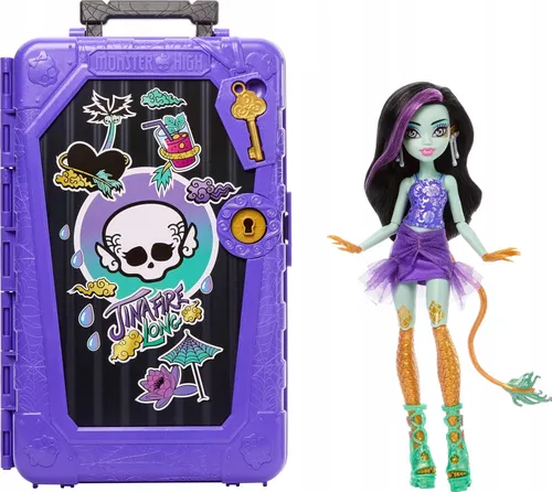 LALKA MONSTER HIGH STRASZYSEKRETY S7 Jinafire Long wakacje zestaw z walizką