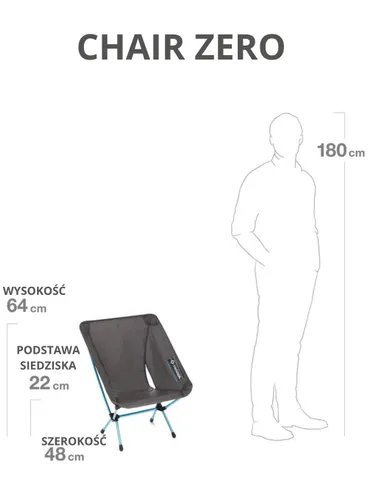 Krzesło turystyczne Helinox Chair Zero - black