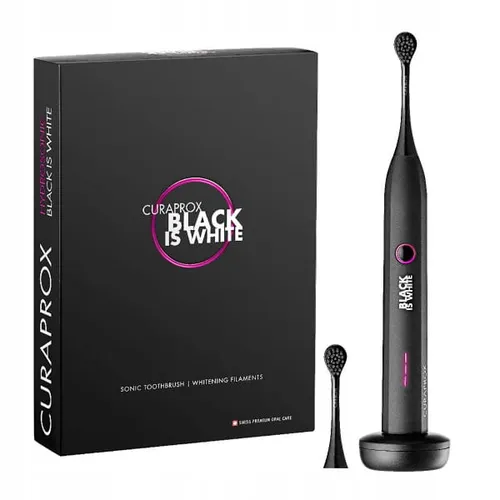Elektryczna szczoteczka soniczna o działaniu wybielającym Curaprox HYDROSONIC  Black is White