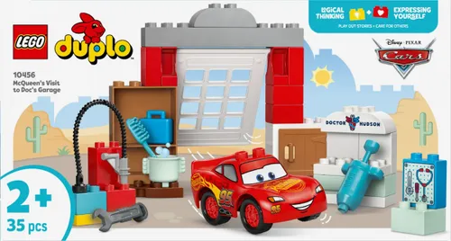 LEGO Klocki DUPLO Disney 10456 Wizyta McQueena w warsztacie Wójta