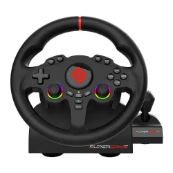 Kierownica Subsonic SuperDrive 220 RS-X z pedałami do PC, Xbox, PS4, Switch, Switch 2