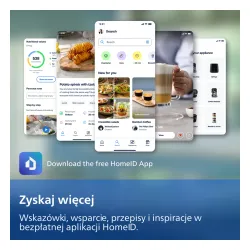 Air fryer Philips Ovi NA547/07 2000W 7,2l Aplikacja mobilna Gotowanie na parze