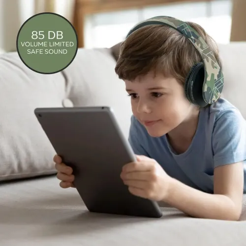 Słuchawki bezprzewodowe PowerLocus P2 Kids Nauszne Dla Dzieci Bluetooth 5.3 Moro