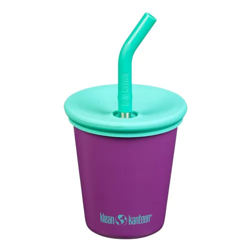 Kubek Klean Kanteen Kid's Steel Straw Lid 296 ml sparkling grape