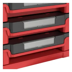 Skrzynka narzędziowa QBRICK System Prime Drawer 4 Toolbox Expert Red Ultra HD Custom