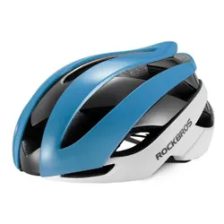 Kask rowerowy ROCKBROS 10110004004 Biało-niebieski Szosowy (rozmiar M)