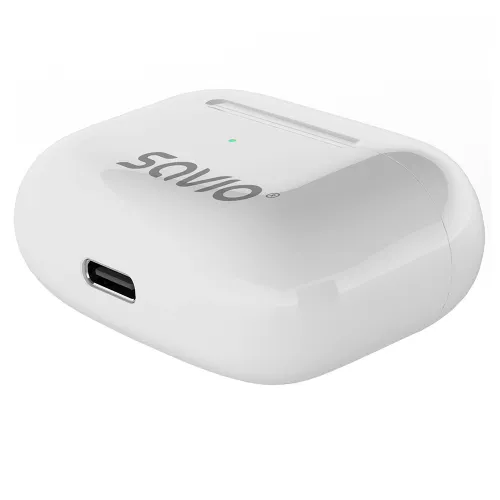 Słuchawki bezprzewodowe Savio TWS-01 PRO Douszne Bluetooth 5.4 Biały