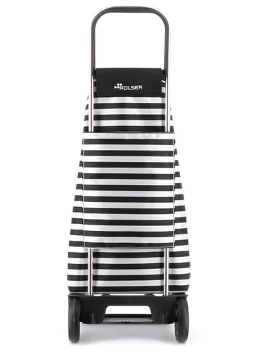 Wózek na zakupy 2-kołowy Rolser Jet Marina Joy - white / black