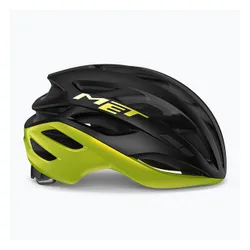 Kask rowerowy MET Estro Mips black/lime yellow metallic matt glossy
