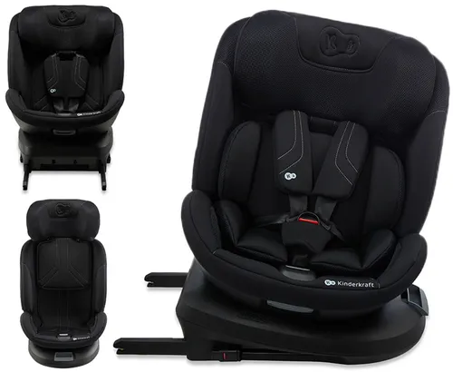 Fotelik samochodowy KINDERKRAFT Xpedition 3 I-Size 40-150 cm (0-22 kg) Czarny