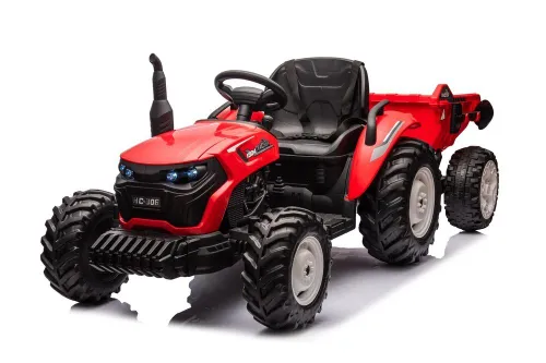 Traktor Na Akumulator Dla Dziecka Hc-306 24V 2X95W Przyczepa Eva LED Pilot