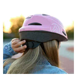 Kask rowerowy dziecięcy ATTABO Hinge różowy