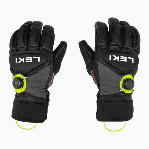 Rękawice narciarskie męskie LEKI Griffin Tune 3D Boa black/graphite/ice lemon