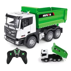 Zdalnie sterowany samochód COIL ciężarowy wywrotka ciężarówka skala 1:18 zielony