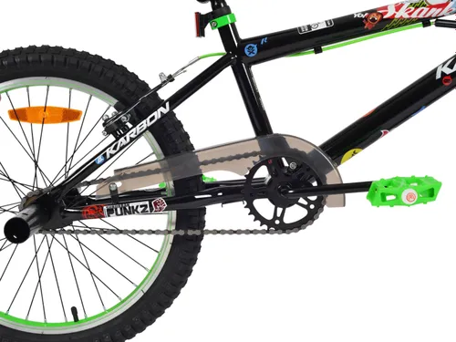 Rower dziecięcy KARBON Stickerboomb BMX 20 Czarno-zielony