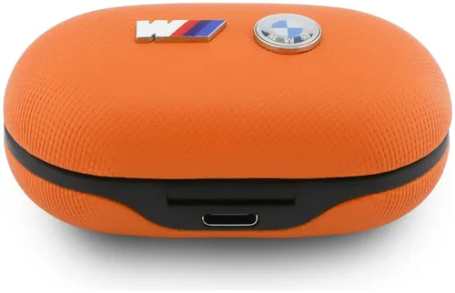Słuchawki dokanałowe BMW M Metal Logo ENC Pomarańczowy