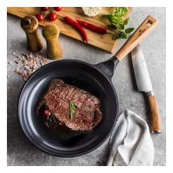 GERLACH Natur 28 cm - patelnia ceramiczna nieprzywierająca z pokrywką