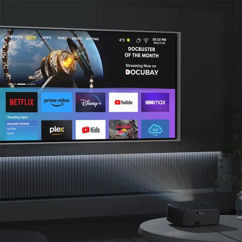 Projektor MANTA MultiVision Pro Full HD (1920 x 1080), 800 ANSI lumen, Wi-Fi, Bluetooth