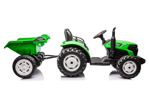 Traktor Na Akumulator Dla Dziecka Hc-306 24V 2X95W Przyczepa Eva LED Pilot