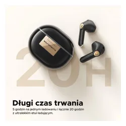 Słuchawki bezprzewodowe Soundpeats Air3 Deluxe HS Douszne Bluetooth 5.2 Czarny