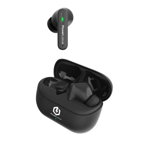 Słuchawki bezprzewodowe PowerLocus Fit ANC Dokanałowe Bluetooth 5.3 Czarny