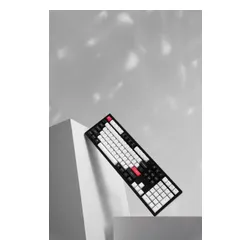 Klawiatura KEYCHRON Q6 HE Wireless Switch Gateron Double-Rail Magnetic Nebula Czarno-biało-czerwony