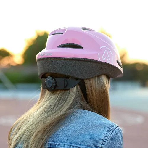 Kask rowerowy dziecięcy ATTABO Hinge różowy