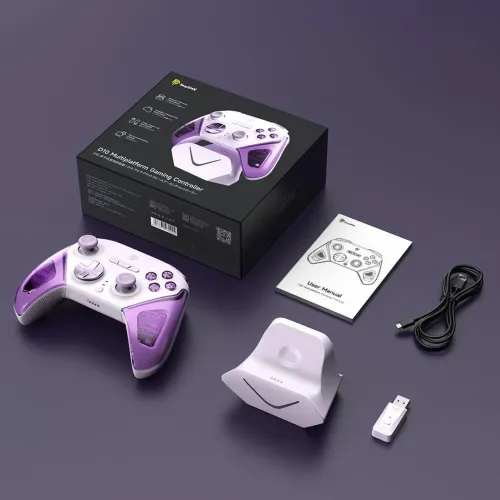 Pad EasySMX D10 do Nintendo Switch, PC Bezprzewodowy Fioletowy