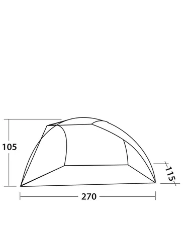 Namiot plażowy Easy Camp Beach - grey / sand