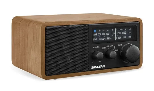 Radioodbiornik Sangean WR-11BT+ Radio FM Bluetooth Brązowo-czarny