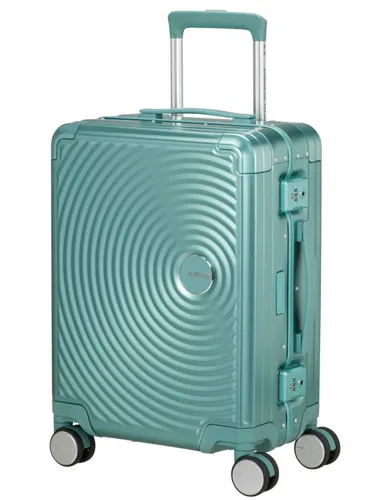 Walizka mała American Tourister Soundbox Alu - dusty turquoise
