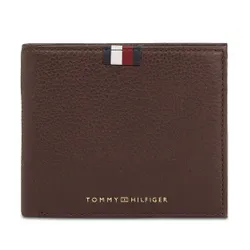 Мужской кошелек Tommy Hilfiger Th Corp Leather Flap And Coin Am0am11598 Coffee Bean GB6