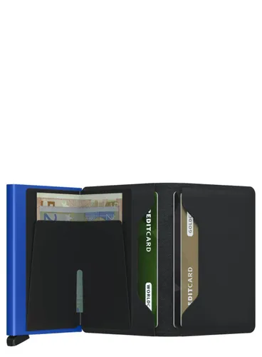 Portfel ochrona RFID Secrid Slimwallet Matte - black / blue