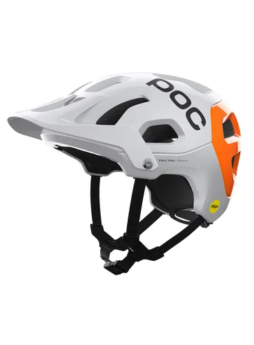 Kask rowerowy POC Tectal Race MIPS NFC - white/orange
