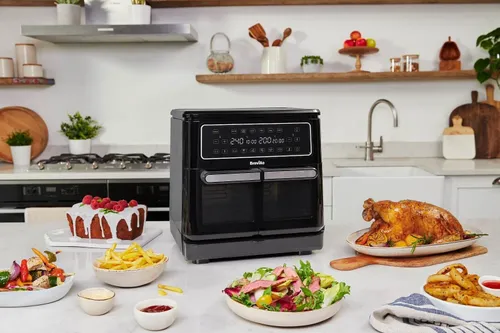 Air Fryer Frytkownica beztłuszczowa BREVILLE VDF130X 11l z podwójnym koszem