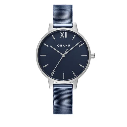 Obaku Lıv V209lxclml Donanma Saati / Gümüş