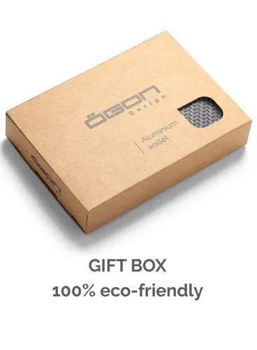 Кошелек Ogon Design Stockholm Card Case Premium V3, алюминиевый, синий