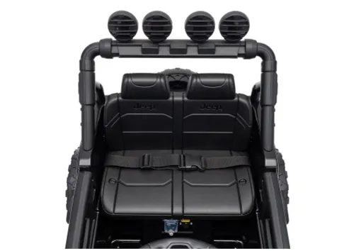 Auto Na Akumulator Jeep Rubicon 2X200W 24V Eva Skóra LED Pilot Radio MP3