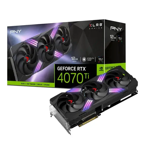 Karta graficzna PNY GeForce RTX 4070 Ti XLR8 Gaming Verto Triple Fan 12GB GDDR6X 192bit DLSS 3