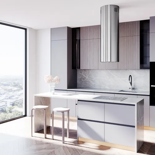 Bateria Globalo Olintio Black/Inox 1.1 Czarno-stalowy Stal szlachetna