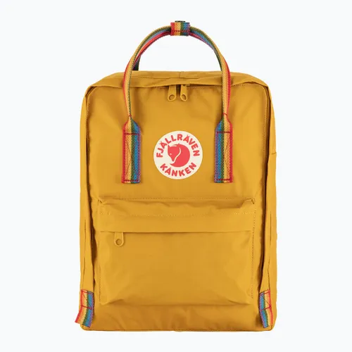 Plecak miejski Fjällräven Kanken Rainbow 16 l ochre/ rainbow pattern