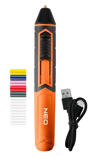 Pistolet do kleju NEO 17-085 + Zestaw wkładów