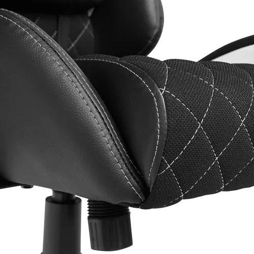 Fotel GAMVIS Phantom Large Czarny (białe elementy)