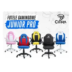 Fotel COBRA Junior Pro CRF2305 7.1T Niebiesko-biały