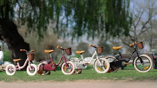 Rower dziecięcy HUFFY Retro Vintage 14 cali dla dziewczynki Pudrowy-róż